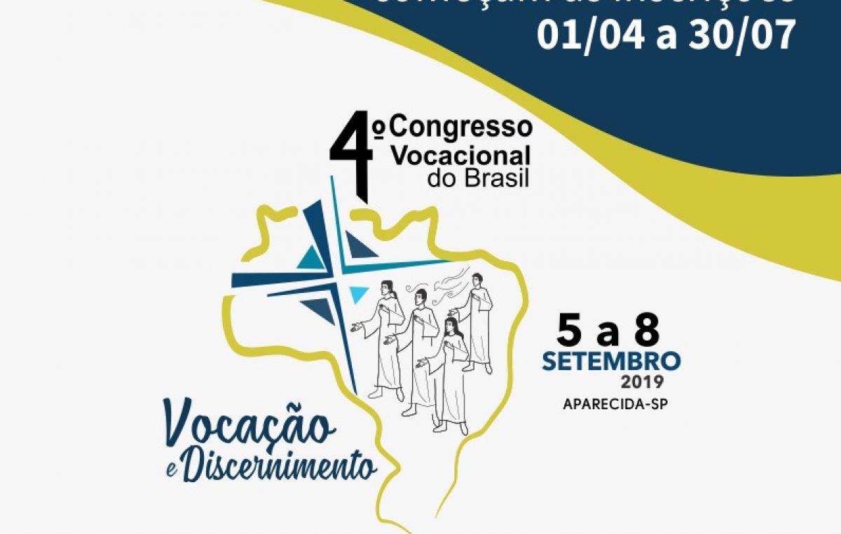 4º Congresso Vocacional do Brasil recebe inscrições para sua 4ª edição em Aparecida (SP)